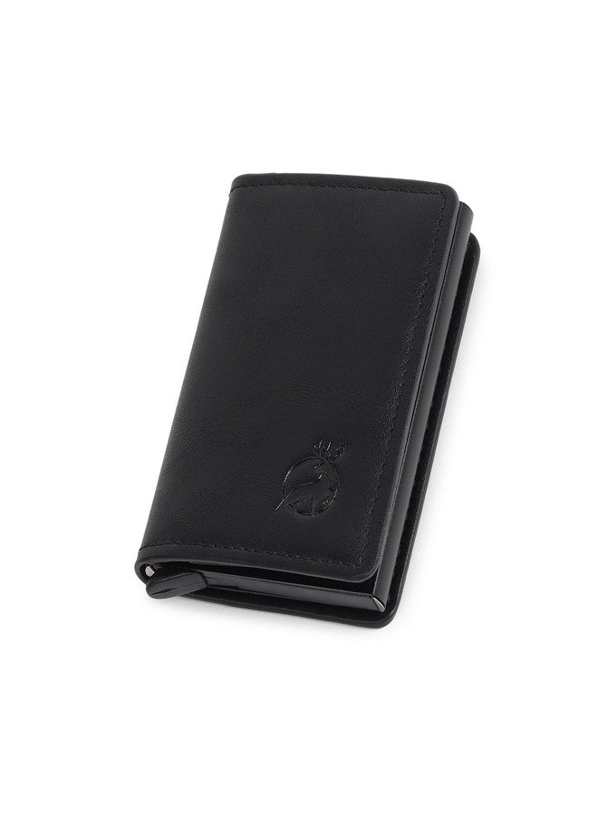 Stealodeal Black RFID Blocking Pu,Aluminum ATM/Credit/Debit 6 Slots 2 Cash Slot Men & Women Card Holder - Image 1